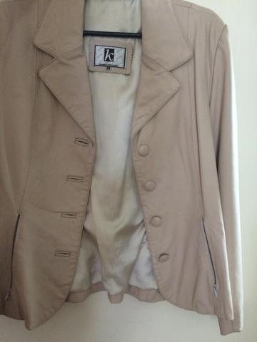Blazer/jaqueta de couro legítimo
