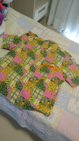 Conjunto quadrilha casal, feminino vestem M/G. - Foto 3