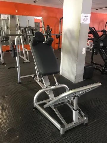 Lote com 13 máquinas de musculação academia