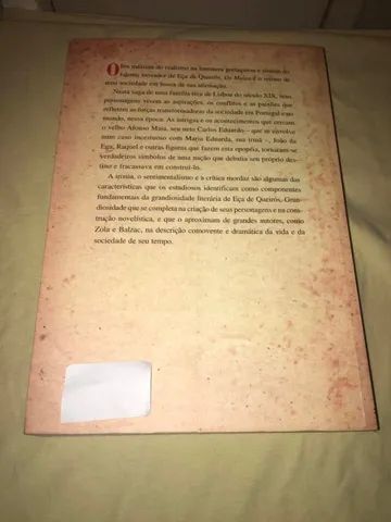Livro Os Maias Episódios Da Vida Romântica Eça De Queirós Usado bom estado conforme fotos - Foto 5