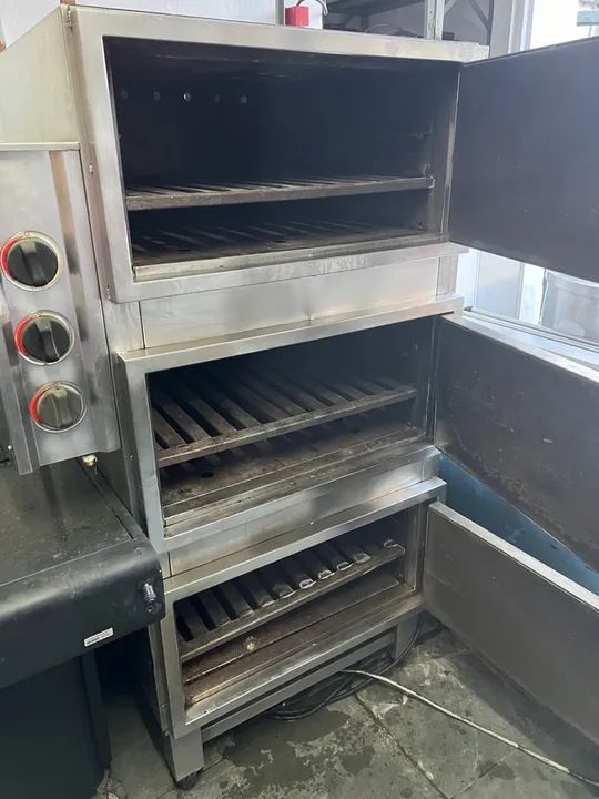 Forno industrial lastro a gás stell aço inox 3 sessão parcelamos em até 12x  - Foto 6
