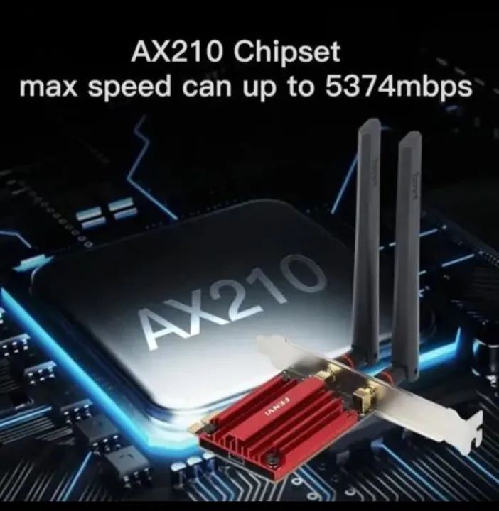Placa de Rede PCIE Wi-fi 6E AX210 - Foto 2