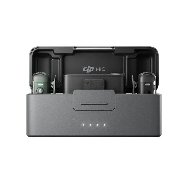 Microfone DJI Mic 2 (2 TX Microfone + 1 RX Receptor + 1 Case de carregamento) Novo Lacrado
