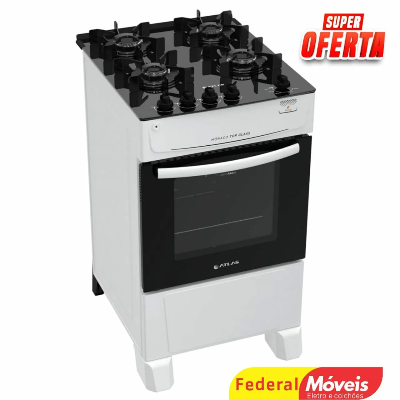 Fogão 4B Mesa de Vidro Temperado Novo Fazemos Entrega