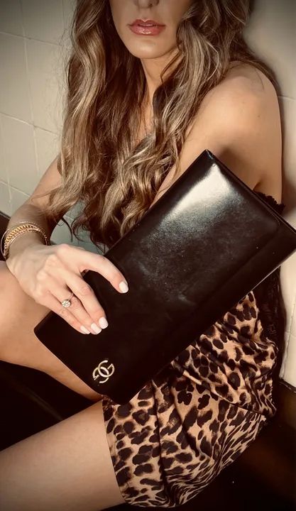 Bolsa de mão Clutch G U C C I Original Preta