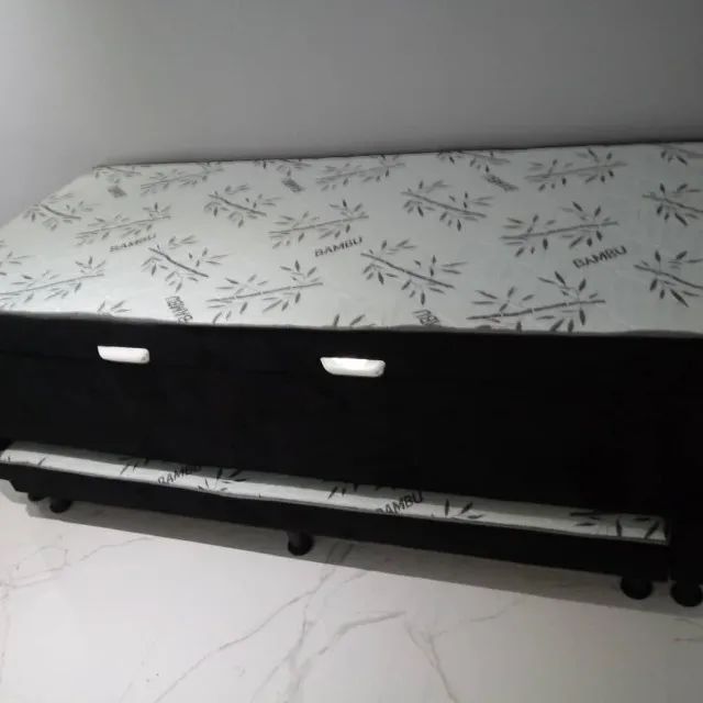 Cama Box Baú Solteirão com Auxiliar Espuma  - Foto 3