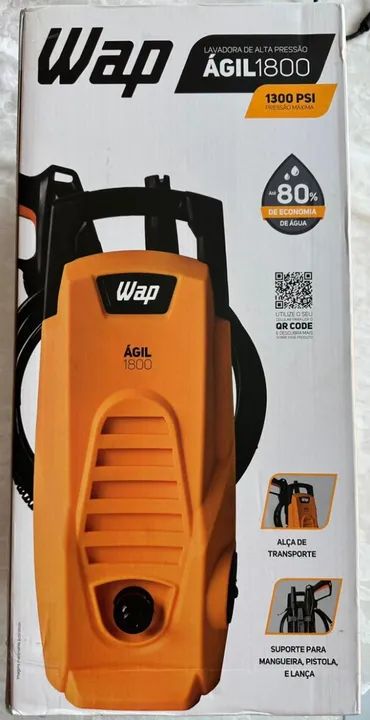 Lavadora De Alta Pressão Wap 1400w 1300psi 300l/h 220V com economia de água - Lacrado - Foto 6