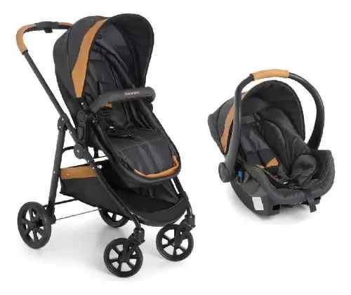 Carrinho de bebê e bebê conforto Galzerano