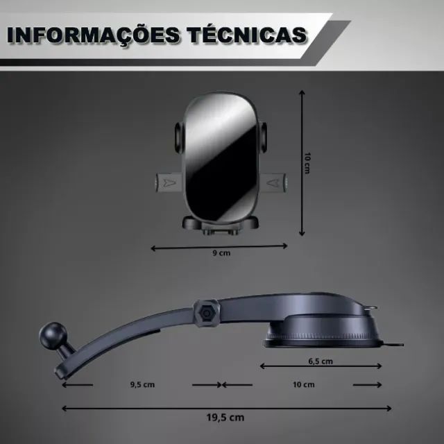 Suporte Para Celular Automotivo Carro Painel Mesa Retrovisor - Foto 5