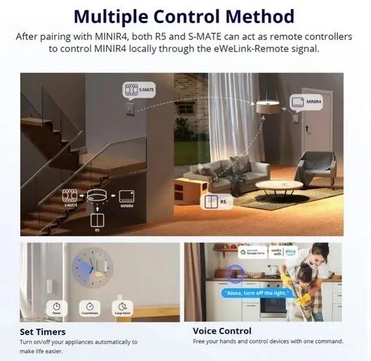 Sonoff Mini R4 Extreme - Lâmpadas e Tomadas - Relé Automação - Alexa e Google Home - Foto 2