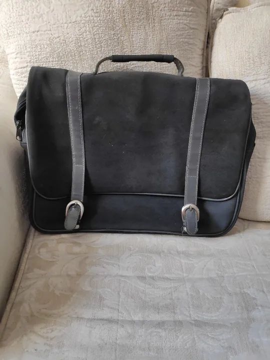Bolsa de camurça para notebook 