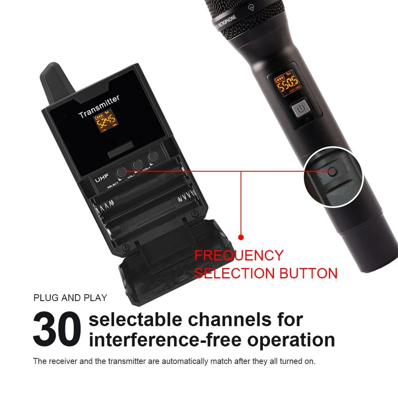 microfone sem fio profissional EKY - Foto 2