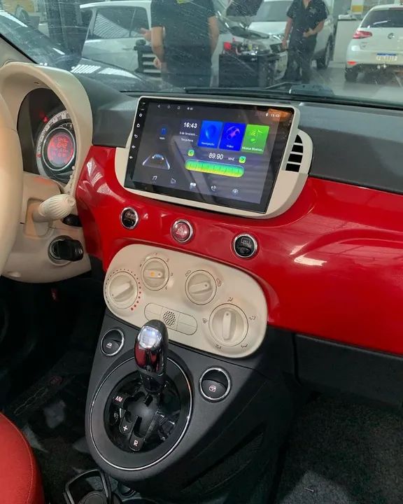 Multimídia fiat 500 9 polegadas Carplay sem fio Android  - Foto 4