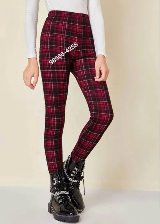 Calça Legging Infantil Xadrez  - Foto 4