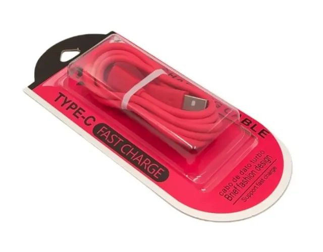 Cabo Usb Tipo C 3a  25w Fast Charge Lumy-0022-ty Vermelho - Foto 3