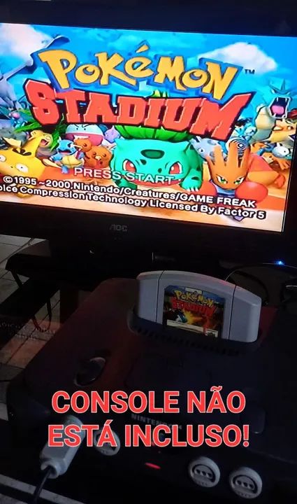 POKÉMON STADIUM JOGO ORIGINAL PARA NINTENDO 64 - Foto 4
