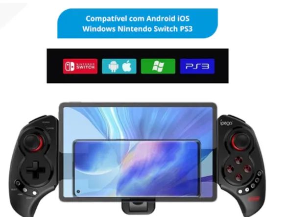 Controle Joystick Gamepad Extensível Bluetooth Ípega PG-9023S Para Celular e Tablet  - Foto 3
