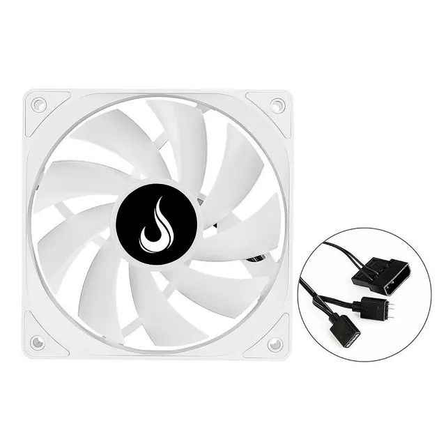 Cooler FAN Frost White 120mm, RGB, Branco, RM-MB-02-5V | Rise Mode - Foto 2