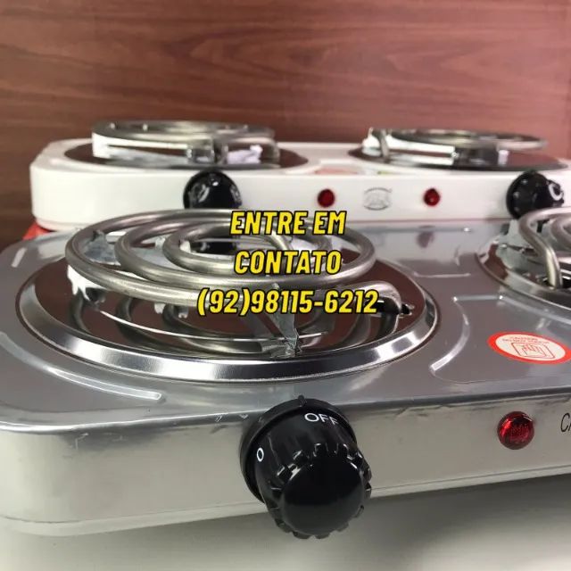 Fogão Eletrico Portátil 2 Bocas-Entregamos 9h ás 23h - Foto 2