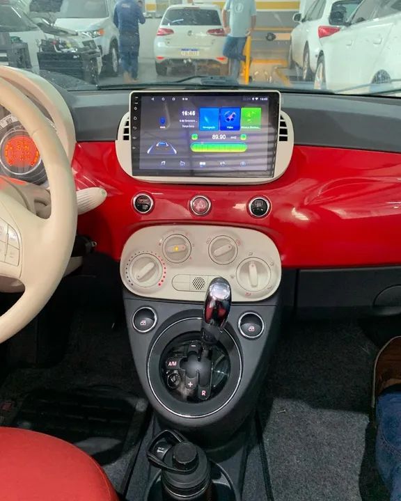 Multimídia fiat 500 9 polegadas Carplay sem fio Android  - Foto 2
