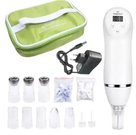 Aparelho Peeling de Diamante Portátil Dermoabrasão Cravo À Vácuo Estética (z037) 