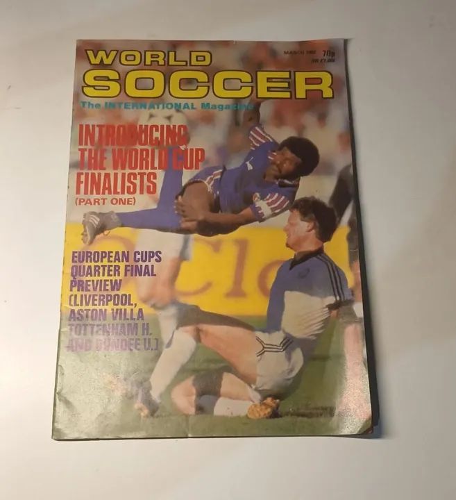 Revista de Futebol World Soccer - Edição de Março de 1982