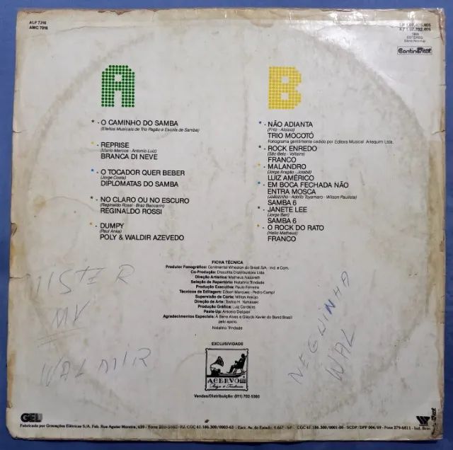 Disco Vinil LP Som de Valente Sambalançando - Foto 2