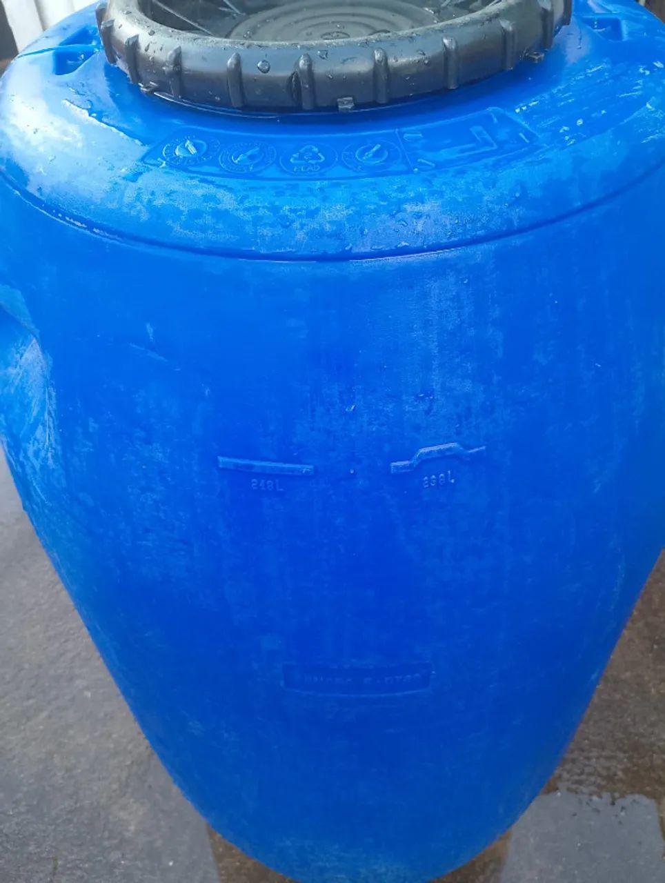 Tambor Bombona Reforçado 238 Litros com Tampa - Foto 3