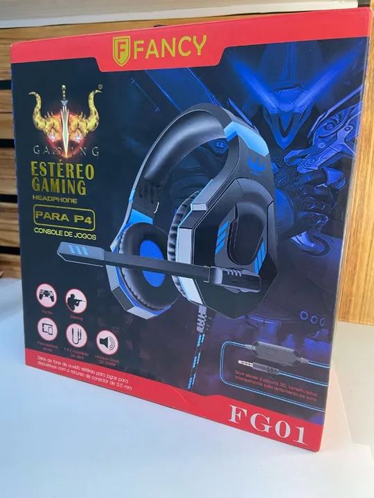 HEADSET GAMER PROFISSIONAL PARA PS4 FRANCY FG 01 - Foto 4