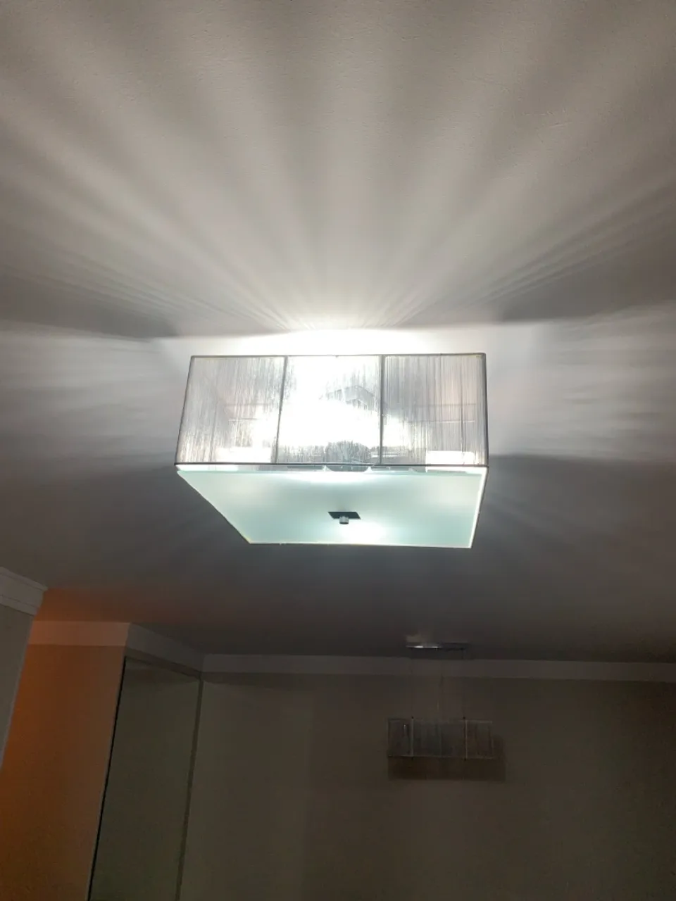 Luminária de Teto Quadrada Moderna