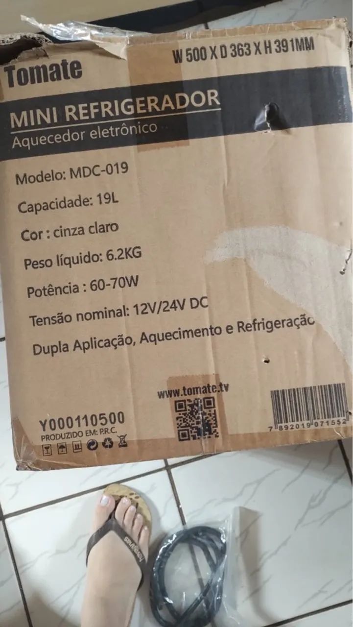 Mini Refrigerador Tomate 19L - 12V/24V DC