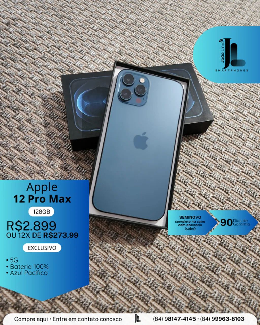 BT100% iPhone12 Pro Max ブルー 128GB｜CM BT100% iPhone12 Pro Max ブルー 128GB｜CM Apple iPhone 12 Pro Max