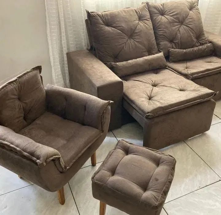  Sofá  poltrona+puff  - Foto 5