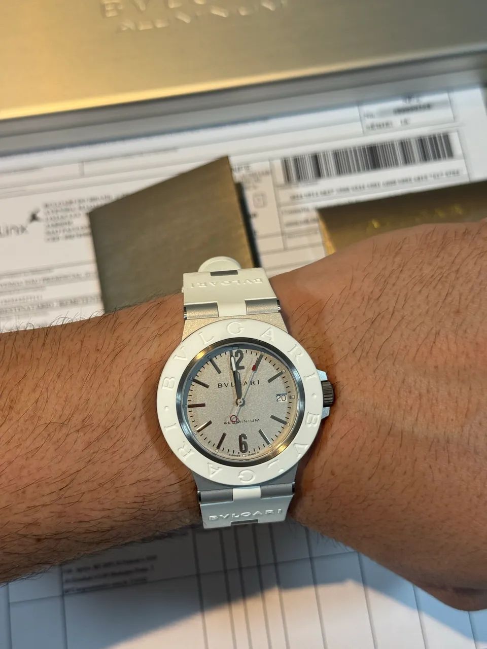 Relógio Bvlgari Aluminium 40mm automático - Branco / Edição limitada - Foto 5