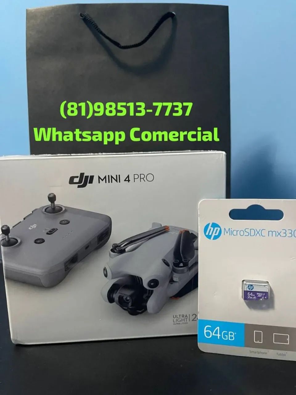 DJI mini 4 pro + Brinde ( Imperdível) Em até 18x 64308979058690120