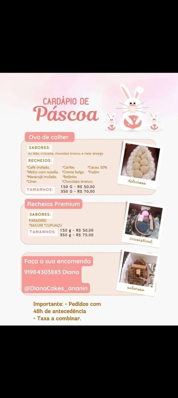 Ovos de Páscoa Artesanais - Encomendas Abertas!