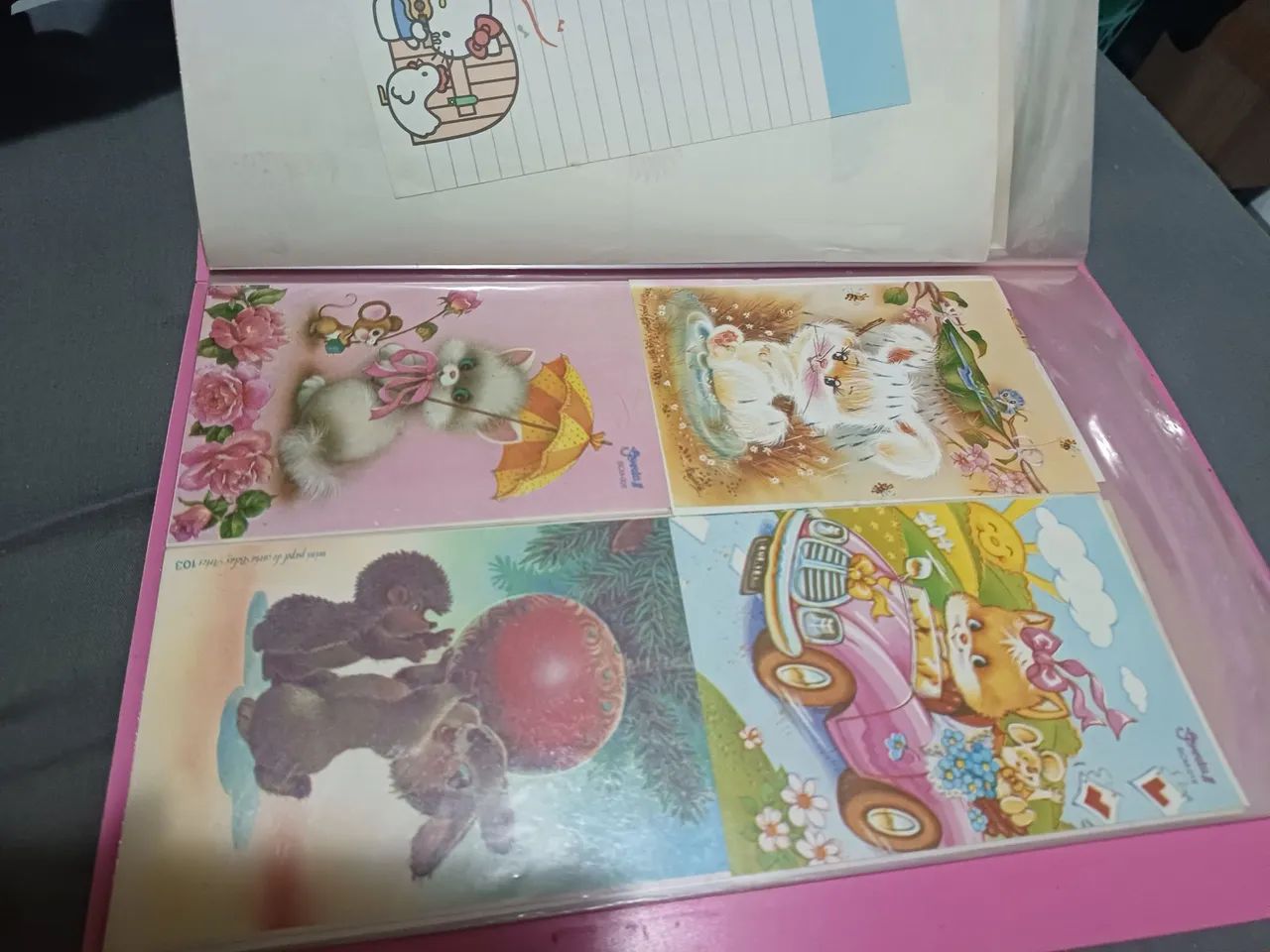 Coleção de papéis de carta antigos