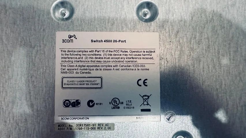 Switch 3Com 26 portas 10/100 - Foto 2