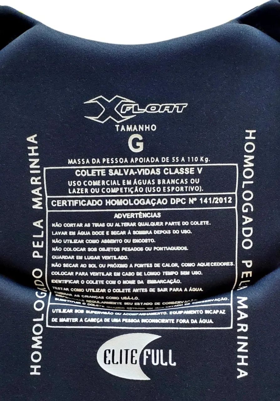 Colete Salva-vidas Xfloat Elite Full Seminovo Oferta!! - Tam. G - Foto 5