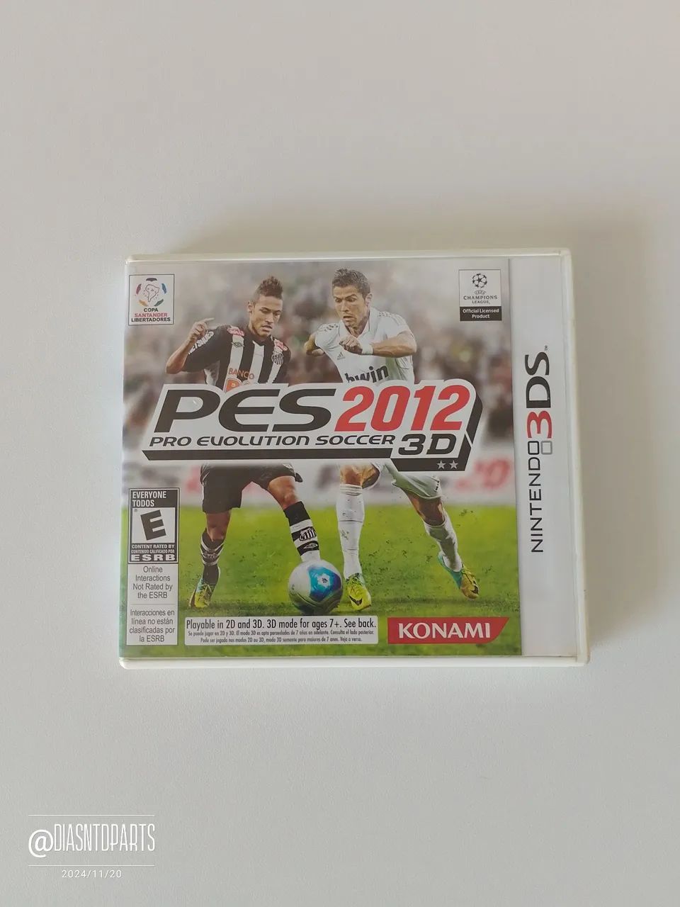 Pes 2012 Original - Jogo Nintendo 3Ds 