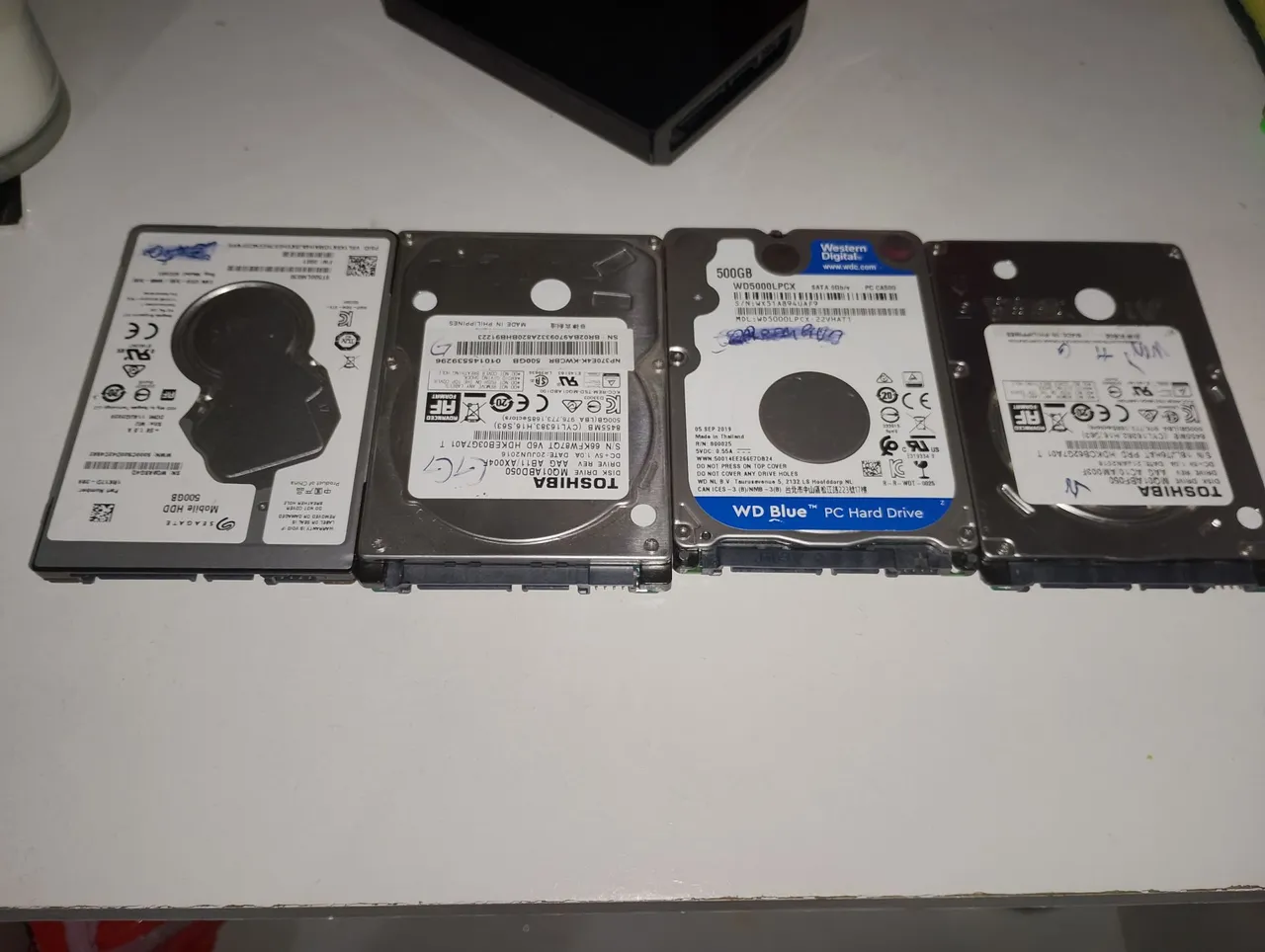 HDs 500GB Seagate, Toshiba, wd BLUE e Xbox 360 original