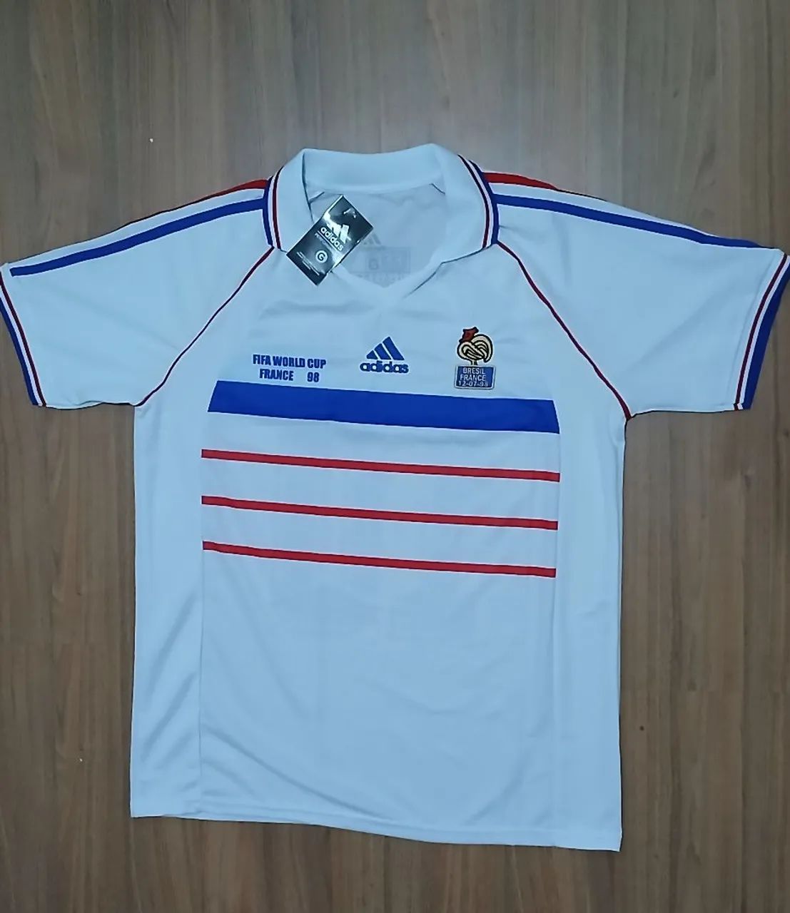 Camisa de Futebol França 1998 - Copa do Mundo - Foto 5