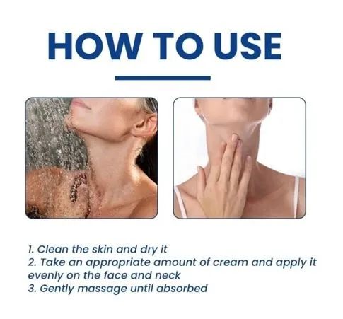 Colágeno, clareador, reduz linhas e hidrata. Creme para o pescoço EELHOE 20g de  - Foto 6