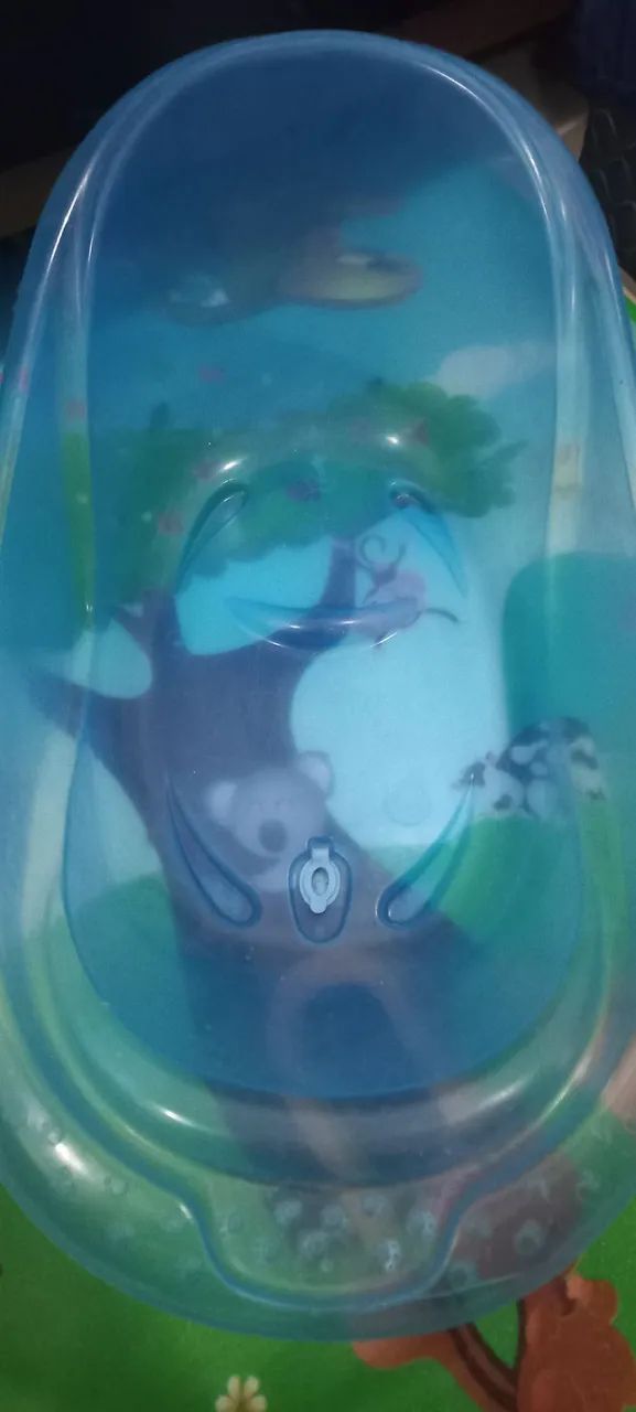 Banheira de bebê azul - Foto 3