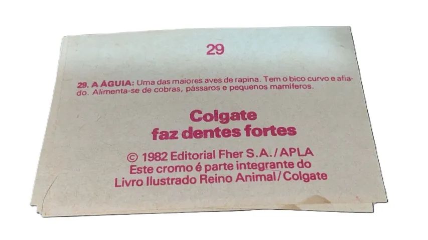 Lote Com 45 Figurinhas Coleção Reino Animal Colgate 1982  - Foto 4