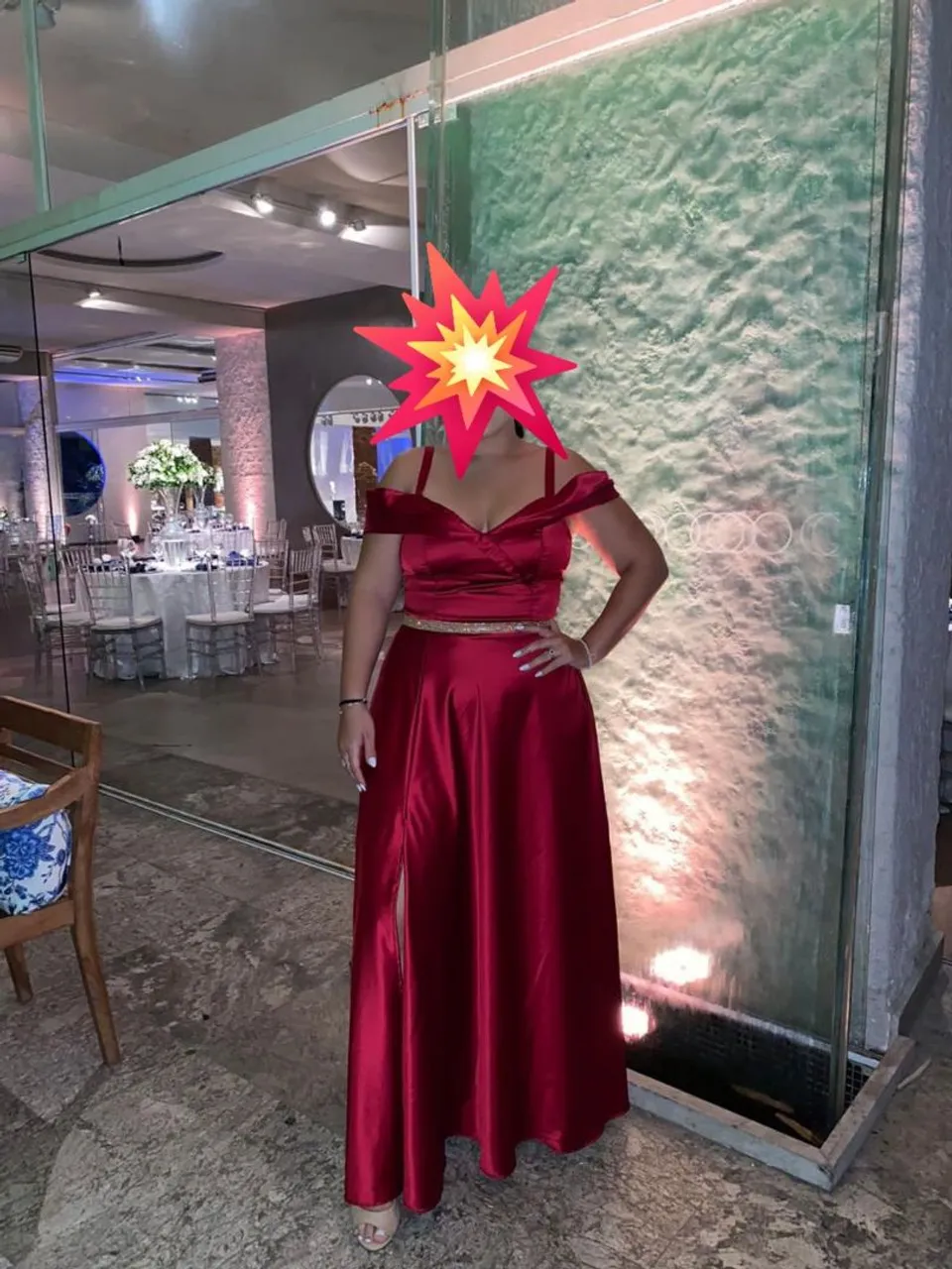 Vestido Longo Vermelho para Festa