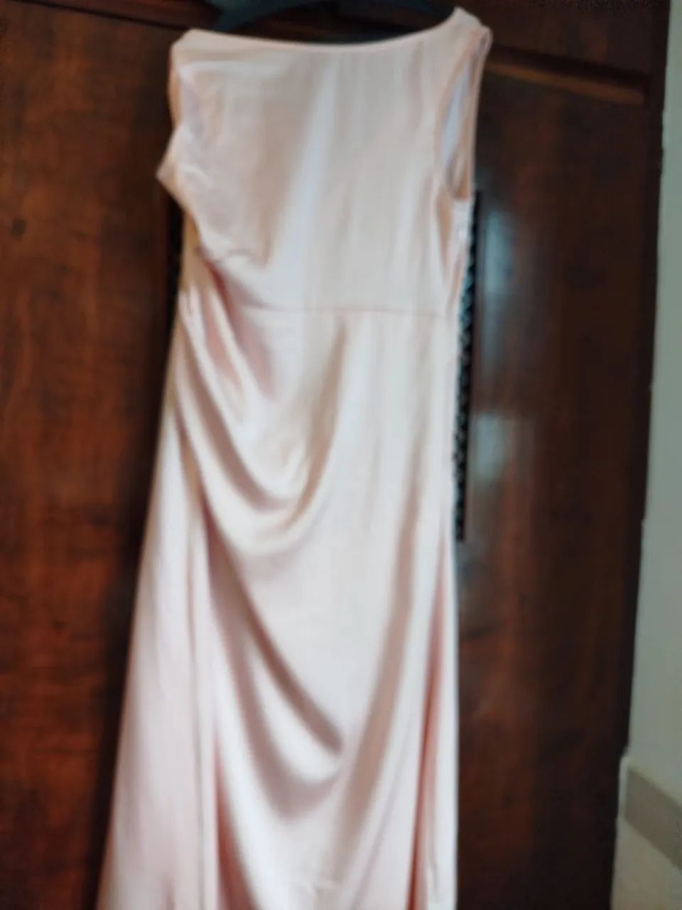 Vestido Rosa de Seda para Festa
