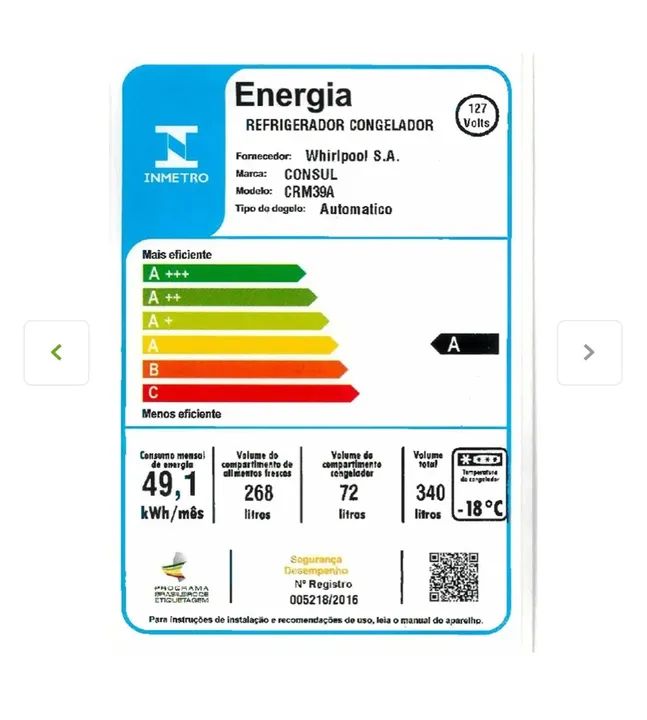 Geladeira cônsul fros Free 127v. - Foto 3