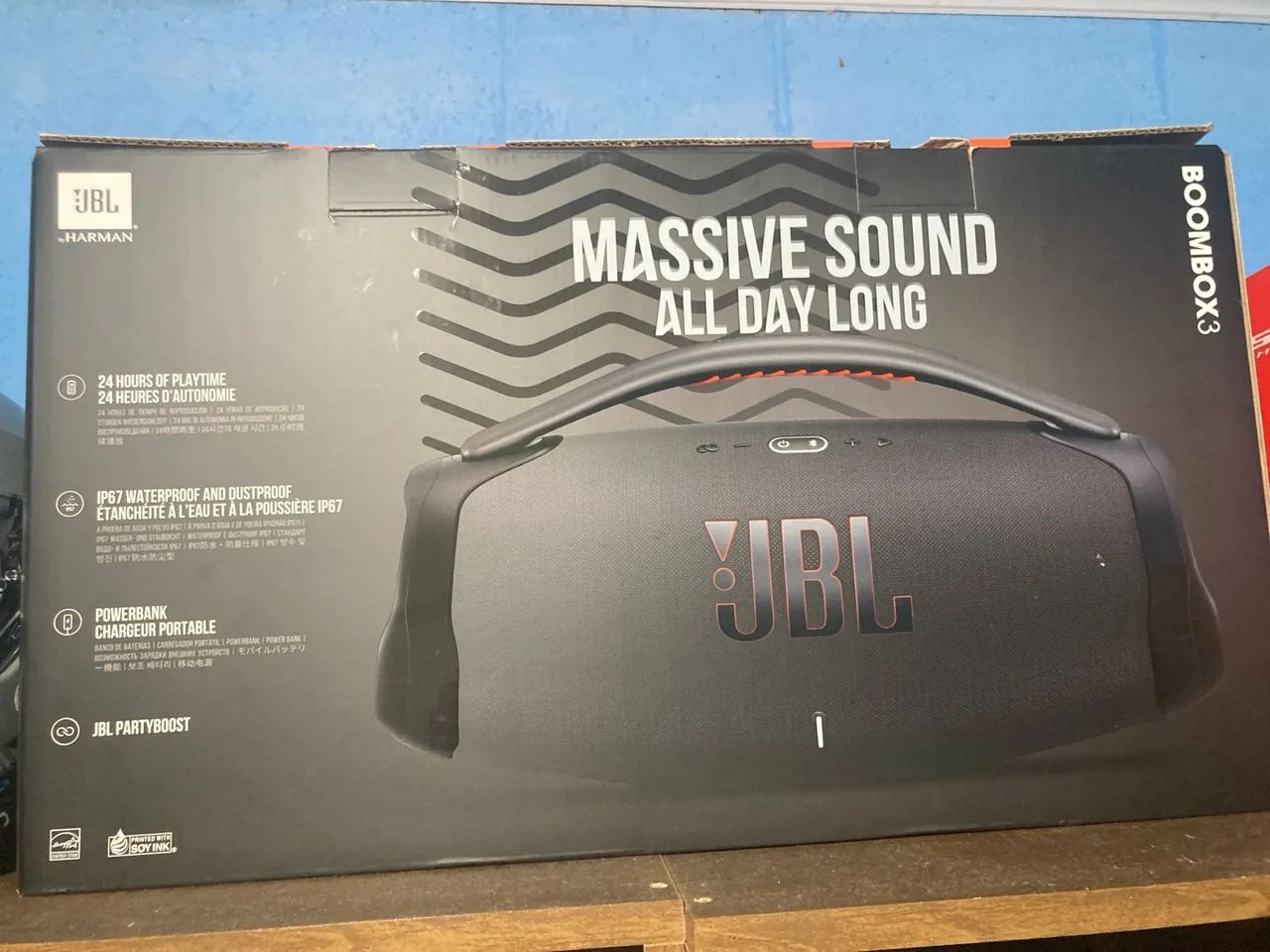 Caixa de Som JBL Boombox 3 aceito trocas