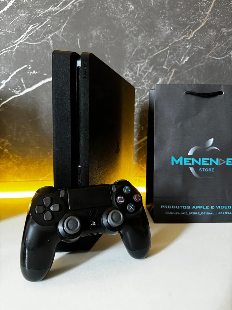 Playstation 4 Slim 1tb Semi Novo, completo mais jogo Brinde! TROCAS - Foto 2